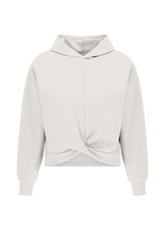 FELPA LEGGERA SOFT TOUCH CON NODO BIANCO - MILK WHITE | DEHA