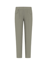 GREY STRETCH COTTON TROUSERS - TAUPE | DEHA