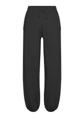 RAYON KNITTED JOGGER PANTS - BLACK - BLACK | DEHA