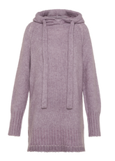 PULLOVER SOFFICE CON CAPPUCCIO VIOLA - Felpe e Maglie - Outlet | DEHA
