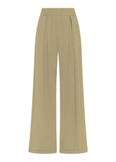 PANTALONI CON PINCES MARRONE - CAMEL BROWN | DEHA