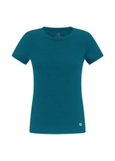 T-SHIRT IN COTONE ORGANICO VERDE - TEAL GREEN | DEHA