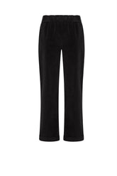 PANTALONE DRITTO IN VELLUTO LISCIO NERO - Archive Sale | DEHA