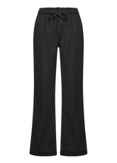 DENIM LYOCELL STRAIGHT PANTS - BLACK - BLACK | DEHA