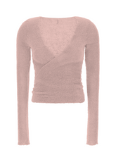 WICKELCARDIGAN AUS BOUCLE' - PINK - MISTY ROSE | DEHA