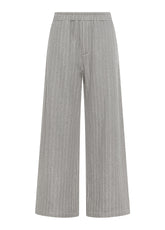 PANTALONI PALAZZO GESSATI GRIGIO - ONE MILE FROM THE STUDIO | FW26 | DEHA