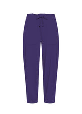 PANTALONI BALLOON IN GABARDINA STRETCH VIOLA - DEEP PURPLE | DEHA