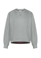 PONTE ROMA CREW-NECK SWEATSHIRT - GREY - Sweaters | DEHA