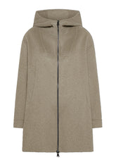 GIACCA LUNGA IN LANA CON CAPPUCCIO E ZIP OTHER - Giacche e Giubbotti | DEHA