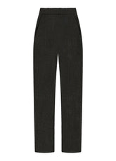 PANTALONE MORBIDO GESSATO NERO - BLACK | DEHA