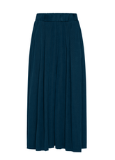 PANTALONE COULOTTE IN VELLUTO LEGGERO BLU - NIGHT BLUE | DEHA
