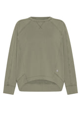 BRAUNES SWEATSHIRT MIT MALTINTO-EFFEKT - Strickwaren - Outlet | DEHA