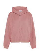 FLAUSCHIG KAPUZENSWEATSHIRT M. REISSVERSCHLUSS - P - MISTY ROSE | DEHA