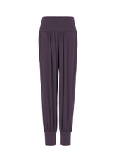 PANTALONE ODALISCA IN VISCOSA VIOLA - PLUM VIOLET | DEHA