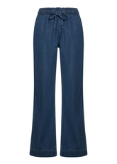 PANTALONE DRITTO IN DENIM LYOCELL BLU - DARK BLUE DENIM | DEHA