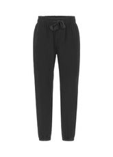 PANTALONI IN VELLUTO CON COULISSE IN VITA NERO - DEHA ESSENTIALS | DEHA