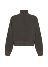 TECHNICAL FABRIC SWEATSHIRT WITH BROWN ZIP - Jacket - Outlet | DEHA
