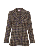 BLAZER IN TWEED BOUCLE' MARRONE - Giacche e Giubbotti - Outlet | DEHA