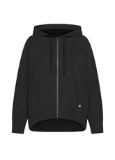 ZIP-HOODIE AUS MILANO-RIPPE - SCHWARZ - Strickwaren - Outlet | DEHA