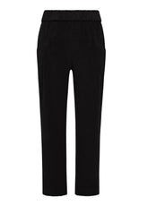 PANTALONE CON PINCES IN VELLUTO NERO - Archive Sale | DEHA