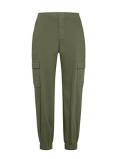 CARGOHOSE AUS GABARDINE - GRUEN - OLIVE GREEN | DEHA