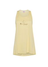 CANOTTA A VOGATORE IN LEGGERA VISCOSA GIALLO - PASTEL YELLOW | DEHA