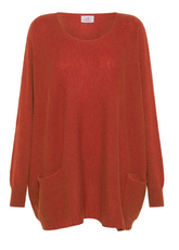PULLOVER AMPIO MISTO LANA ARANCIO - Felpe e Maglie - Outlet | DEHA