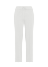 PANTALONE DRITTO IN GABARDINE DI MODAL BIANCO - MILK WHITE | DEHA