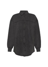 CAMICIA IN FELPA EFFETTO MARMO NERO - Archive Sale | DEHA
