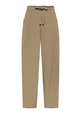 PANTALONI BALLOON IN TWILL DI LYOCELL MARRONE - KHAKI BROWN | DEHA