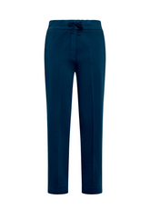 PANTALONE DRITTO IN GABARDINE DI MODAL BLU - NIGHT BLUE | DEHA