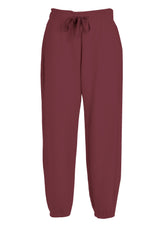 PANTALONE BALLOON IN FELPA DI COTONE BIO ROSSO - Pantaloni | DEHA
