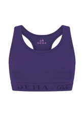 STRETCH JERSEY RACERBACK TOP VIOLA - DEEP PURPLE | DEHA