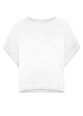 T-SHIRT EFFETTO SFUMATO IN COTONE ORGANICO BIANCO - WHITE | DEHA
