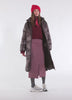 WOMEN'S LONG BROWN REAL DOWN JACKET