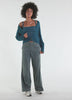 GREEN CROPPED ALPACA CARDIGAN
