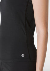RACERBACK-TANK TOP AUS STRETCH-JERSEY, SCHWARZ - BLACK | DEHA
