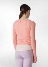 WICKELCARDIGAN AUS BOUCLE' - ORANGE - MELON ORANGE | DEHA