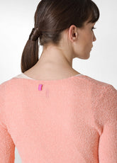 WICKELCARDIGAN AUS BOUCLE' - ORANGE - MELON ORANGE | DEHA