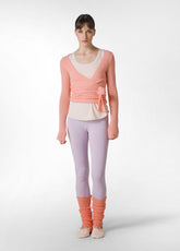 WICKELCARDIGAN AUS BOUCLE' - ORANGE - MELON ORANGE | DEHA