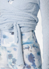 BOUCLE' WRAP SWEATER - BLUE - SKY BLUE | DEHA