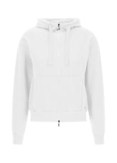 CORE FULL-ZIP LIGHT HOODIE - WHITE - WHITE | DEHA