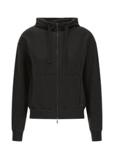 CORE FULL-ZIP LIGHT HOODIE - BLACK - BLACK | DEHA