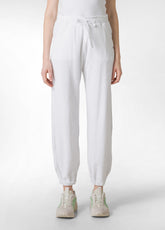 FRENCH TERRY JOGGER PANTS - WHITE - WHITE | DEHA