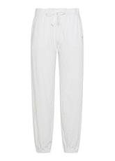 PANTALONI JOGGER IN SPUGNA BIANCO - DEHA ESSENTIALS | DEHA
