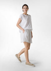 CREPE VISCOSE SHORTS - WHITE - DEHA ESSENTIALS | DEHA