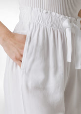 CREPE VISCOSE SHORTS - WHITE - WHITE | DEHA