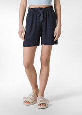 CREPE VISCOSE SHORTS - BLUE - BLUE NIGHT | DEHA