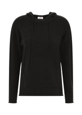 PULLOVER CON CAPPUCCIO NERO - BLACK | DEHA