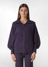 LOUNGE POLAR FLEECE JACKET, PURPLE - Archive Sale | DEHA